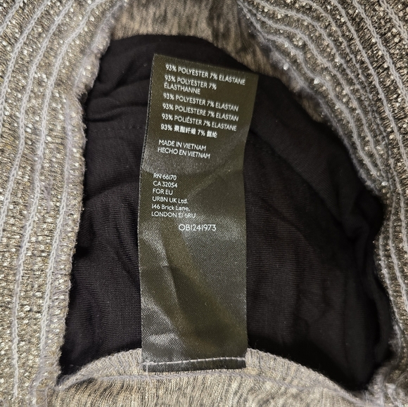 Anthropologie Metalic Silver Joggers Elastic Waist Size M - Picture 4 of 6